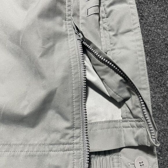 Adidas Pants Mens Large Gray Windbreaker Track Golf Zip Ankle Lightweight - Picture 13 of 14